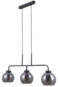 Italux PND-28028-3 závěsné stropní svítidlo Poggi 3x40W | E27 -matná černá, kouřová