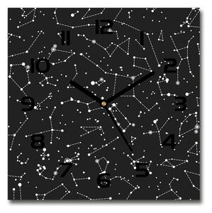 Skleněné hodiny čtverec Hvězdokupy pl_zsk_30x30_c-f_115489361