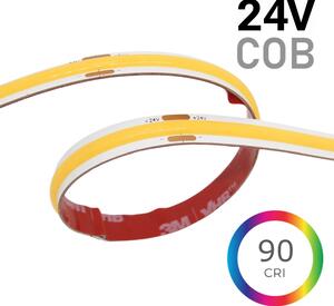 LED pásek COB 4W/m, 24V, IP20, 320LED/m, CRI>90 Barva světla: Teplá bílá, 2700K