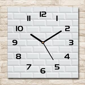 Skleněné hodiny čtverec Keramická stěna pl_zsk_30x30_c-f_123731668