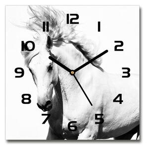 Skleněné hodiny čtverec Bílý kůň pl_zsk_30x30_c-f_14270832