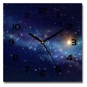 Skleněné hodiny čtverec Vesmír pl_zsk_30x30_c-f_144381988