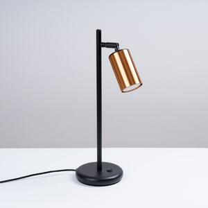 Stolní lampa Winx, 1x měděné kovové stínítko