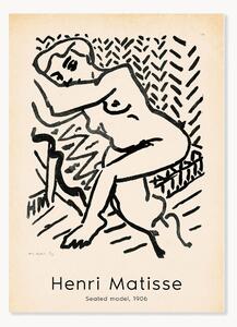 Plakát Henri Matisse - Seated Model