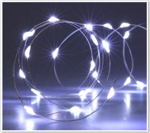 Světelný drát Silver lights 80 LED, studená bílá, 395 cm