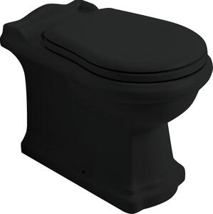 Kerasan RETRO WC mísa stojící, 39x61cm, spodní/zadní odpad, černá mat 101631