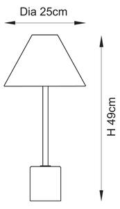 Endon 114211 - Stolní lampa 1xE14/7W/230V béžová/mosaz