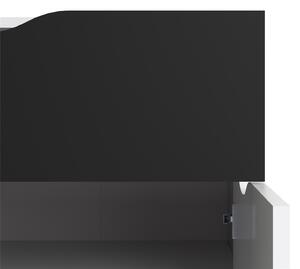 Komoda OSLO 75387 v bílé barvě se zásuvkou v černé barvě 99 cm