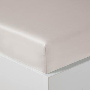 Prostěradlo Veba s gumou TENCEL/COLY hladký latté Velikost: 90x200 cm