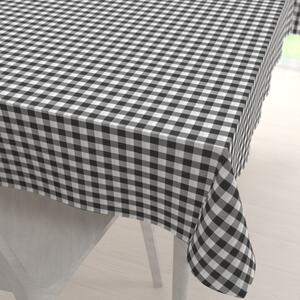 Biante Dekorační obdélníkový ubrus Rebeka RE-011 Šedo-bílá kostka střední 60x100 cm