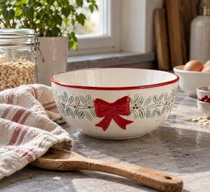 HOME & YOU Miska vánoční věnec 19 cm - bílá
