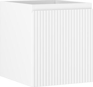 Mexen Rivel, koupelnová skříňka 40 cm, 1 zásuvka, drážkovaná, bílá matná, 91A20-04047-1-BF01