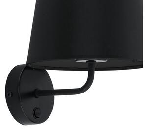 TK-LIGHTING Nástěnná lampa s vypínačem BLACK, černá 1884