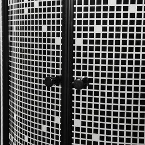 Aplomo Pixel Black čtvrtkruhový sprchový kout s vaničkou Rozměr koutu: 90x90cm