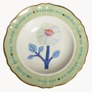 Ručně vyrobený talíř na těstoviny z porcelánu Hibiscus