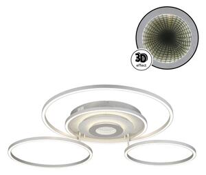 Globo 67824-60 -LED Stm stropní svítidlo MILES 60W/230V 80,8x99,2 cm stříbrná+DO