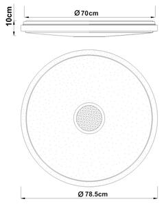 Globo 41386-80 - LED Stm stropní svítidlo CONNOR 80W/230V 2700-6500K pr. 78,5 cm