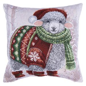 Povlak MOTIV ovečka červenobílá 45 x 45 cm
