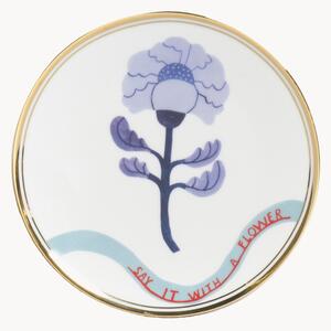 Ručně vyrobený dezertní talíř z porcelánu Peony