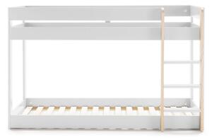 Dětská patrová postel gelano 90 x 190 cm bílá