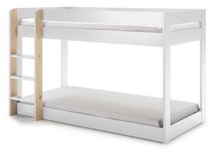 MUZZA Dětská patrová postel gelano 90 x 190 cm bílá