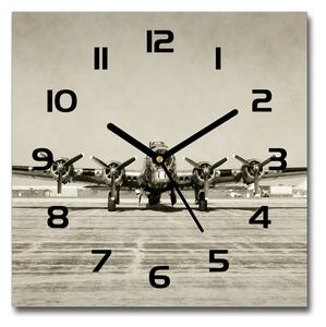 Skleněné hodiny čtverec Starý bombardér pl_zsk_30x30_c-f_70974591