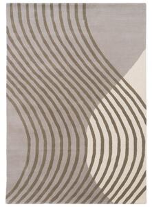 Fargotex Hnědý vlněný koberec Wave 160 x 230 cm
