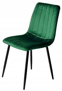 Ekspand | Židle Velours LR-2023 - zelená - čalouněná - moderní design - pohodlná a elegantní
