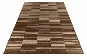 Makro Abra Kusový koberec venkovní Sisal CORDA 1032 1 323 Proužky hnědý béžový Rozměr: 80x150 cm