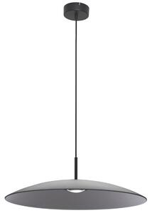 Kouřově šedé skleněné závěsné LED světlo Nova Luce Polifemo 60 cm