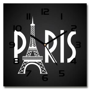 Skleněné nástěnné hodiny čtverec Paříž pl_zsk_30x30_c-f_75318545