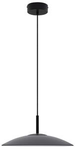 Kouřově šedé skleněné závěsné LED světlo Nova Luce Polifemo 40 cm