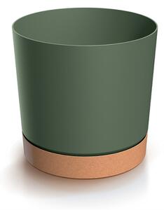 PROSPERPLAST Květináč - TUBO PM Průměr: 10,8 cm, Barva: tmavě zelená
