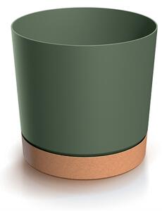 PROSPERPLAST Květináč - TUBO PM Průměr: 10,8 cm, Barva: tmavě zelená