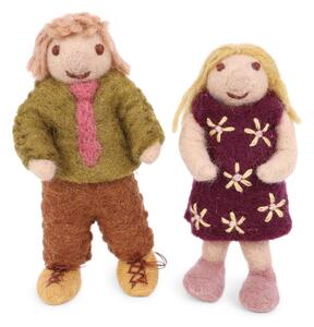 Intuition Plstěné figurky z vlny Maminka & tatínek