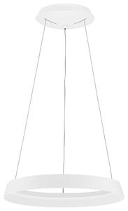 Bílé kovové závěsné LED světlo Nova Luce Ormi 45 cm