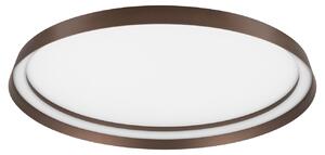 Hnědé kovové stropní LED světlo Nova Luce Ormi 60 cm