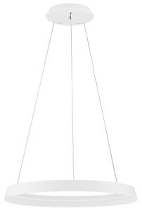 Bílé kovové závěsné LED světlo Nova Luce Ormi 60 cm