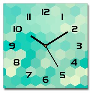 Skleněné hodiny na stěnu Geometrické pozadí pl_zsk_30x30_c-f_79451289