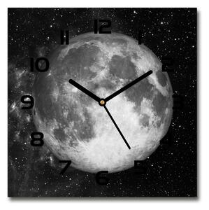 Skleněné nástěnné hodiny čtverec Měsíc pl_zsk_30x30_c-f_79513509