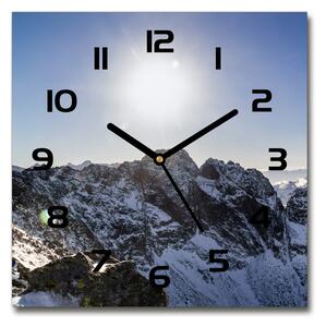 Skleněné hodiny na stěnu Zima v Tatrách pl_zsk_30x30_c-f_80482542