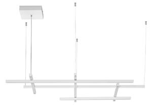 Bílé kovové závěsné LED světlo Nova Luce Pace 102 cm