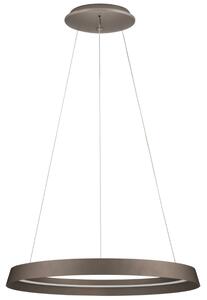 Hnědé kovové závěsné LED světlo Nova Luce Ormi 60 cm