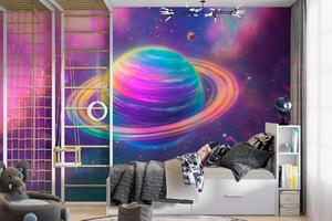 Fototapeta Barevná planeta ve vesmíru, Vesmírné fototapety, Populární fototapety, w03397 - Tapeko.co.cz