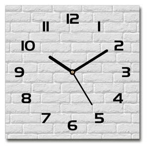 Skleněné hodiny na stěnu Zděná zeď pl_zsk_30x30_c-f_84571096