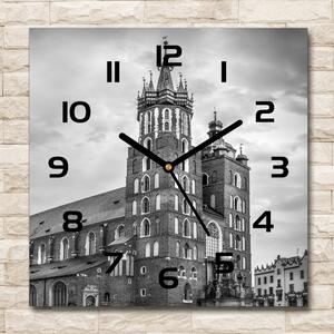 Skleněné hodiny čtverec Krakov Polsko pl_zsk_30x30_c-f_84203266