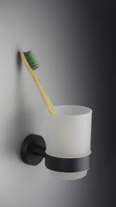 Deante Jasmin, koupelnový pohár na zubní kartáčky, černá matná, DEA-ADJ_N911