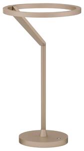 Hnědá kovová stolní LED lampa Nova Luce Tilia