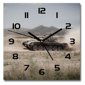 Skleněné hodiny čtverec Tank na poušti pl_zsk_30x30_c-f_85502732