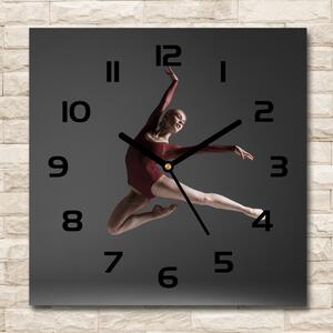 Skleněné hodiny čtverec Moderní tanec pl_zsk_30x30_c-f_85327020